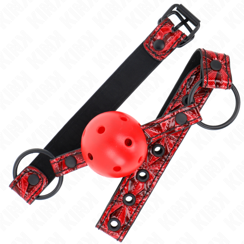 KINK - DIAMOND PATTERN BALL 4.5 CM GAG MODEL 1 64.5 CM ADJUSTABLE 42-60 CM