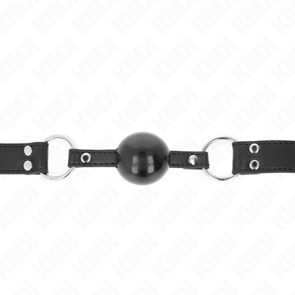 KINK - PALLA MORBIDA E SOLIDA BAVARO 4 CM CON CINTURINO IN SIMILPELLE 62 x 2,5 CM REGOLABILE 42-58 CM - KINK COLLAR & GAG | Lingerie Harness Boutique