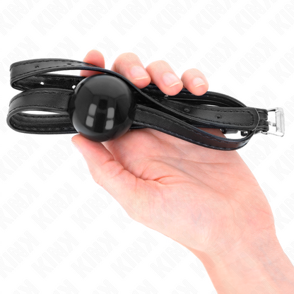 KINK - PICCOLO SIMPLICITY STRAP BALL 4 CM GAG 60 x 2 CM - KINK COLLAR & GAG | Lingerie Harness Boutique