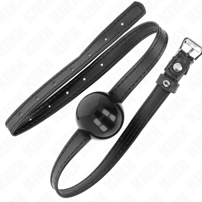 KINK - PICCOLO SIMPLICITY STRAP BALL 4 CM GAG 60 x 2 CM - KINK COLLAR & GAG | Lingerie Harness Boutique