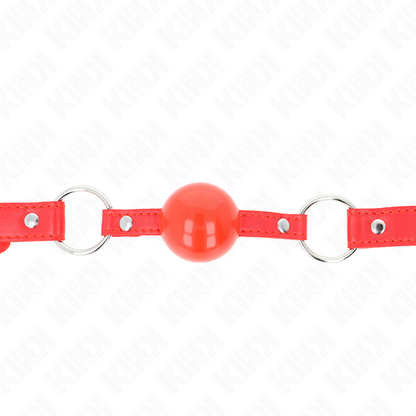 KINK - BALLA IN TPE 4 CM CON SERRATURA ROJO 60 x 2 CM