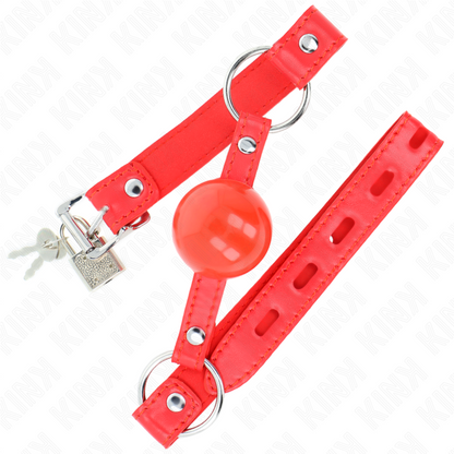 KINK - BALLA IN TPE 4 CM CON SERRATURA ROJO 60 x 2 CM