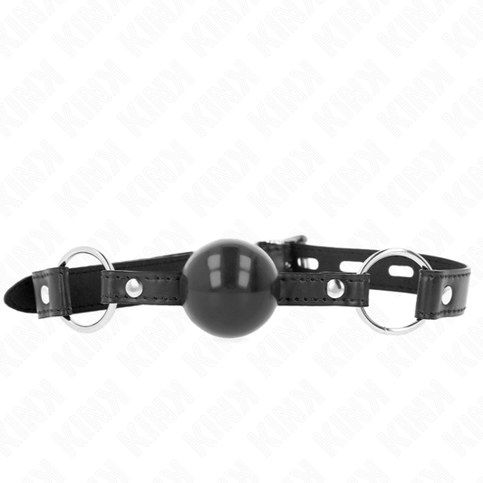KINK - PALLA IN TPE NERA 4 CM GAG 60 x 2 CM - KINK COLLAR & GAG | Lingerie Harness Boutique