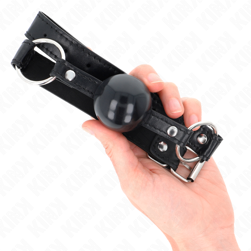 KINK - PALLA IN TPE NERA 4 CM GAG 60 x 2 CM - KINK COLLAR & GAG | Lingerie Harness Boutique