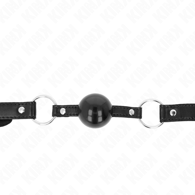 KINK - PALLA IN TPE NERA 4 CM GAG 60 x 2 CM - KINK COLLAR & GAG | Lingerie Harness Boutique
