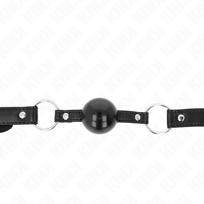 KINK - PALLA IN TPE NERA 4 CM GAG 60 x 2 CM - KINK COLLAR & GAG | Lingerie Harness Boutique