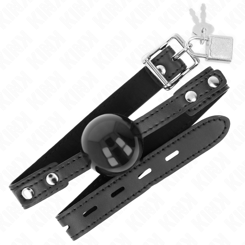 KINK - PALLA MORBIDA IN TPE 4 CM MODELLO GAG 3 60 x 2 CM REGOLABILE 37-52 CM - KINK COLLAR & GAG | Lingerie Harness Boutique