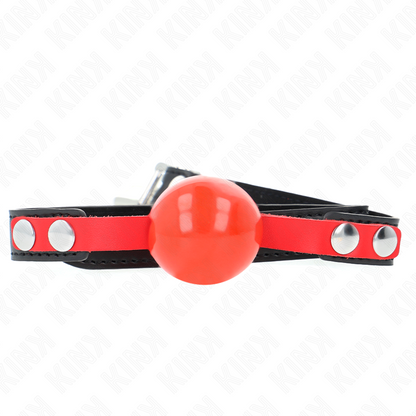 KINK - PALLA MORBIDA IN TPE 4 CM MODELLO GAG 4 60 x 2 CM REGOLABILE 37-52 CM - KINK COLLAR & GAG | Lingerie Harness Boutique
