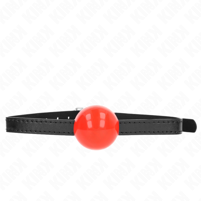 KINK - PALLA SINGOLA ROSSA GAG 4 CM 65 x 1,5 CM - KINK COLLAR & GAG | Lingerie Harness Boutique