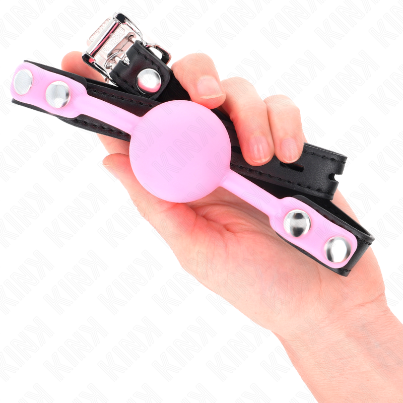 KINK - SFERA LUMINOSA IN SILICONE 4 CM GAG 60 x 2 CM - KINK COLLAR & GAG | Lingerie Harness Boutique