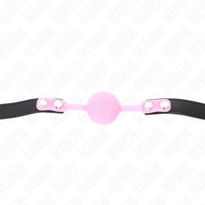 KINK - SFERA LUMINOSA IN SILICONE 4 CM GAG 60 x 2 CM - KINK COLLAR & GAG | Lingerie Harness Boutique