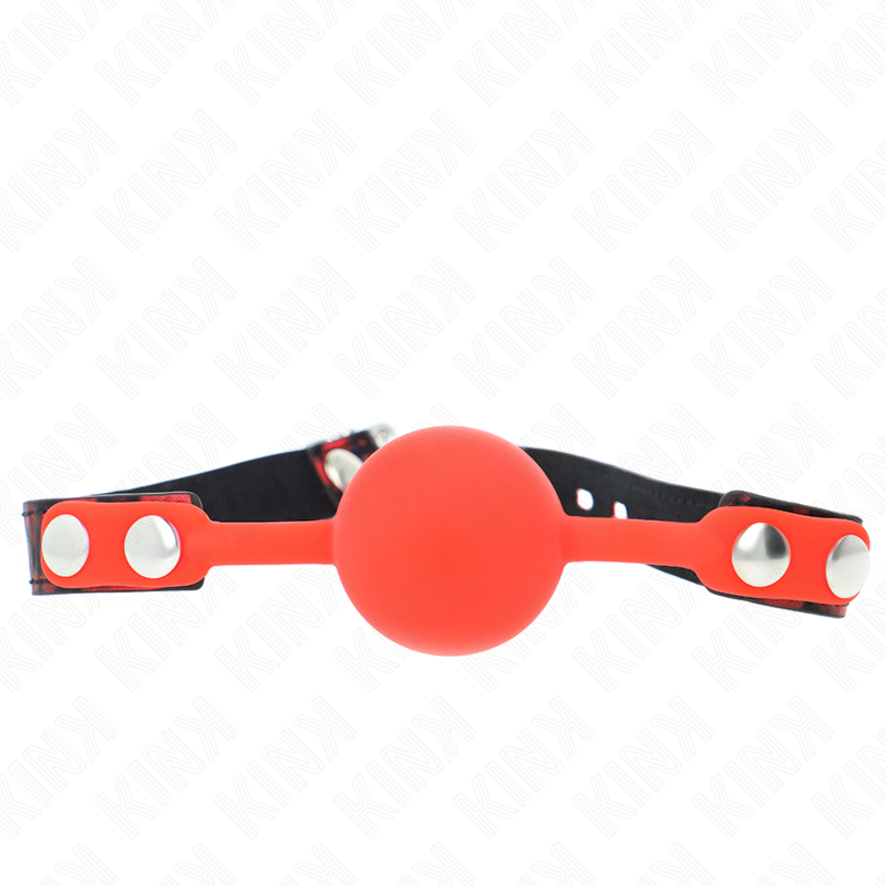 KINK - MODELLO 2 PALLA IN SILICONE 4 CM GAG CON SERRATURA 60 x 2 CM - KINK IMPACT & TOUCH | Lingerie Harness Boutique
