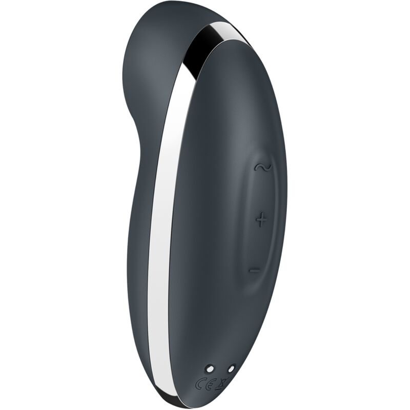 SATISFYER - TAP & CLIMAX 2 VIBRATORE E STIMOLATORE GRIGIO - SATISFYER VIBRATOR | Lingerie Harness Boutique