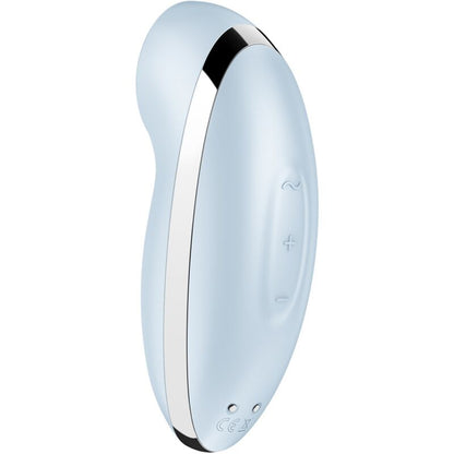 SATISFYER - TAP & CLIMAX 2 VIBRATORE E STIMOLATORE BLU - SATISFYER VIBRATOR | Lingerie Harness Boutique