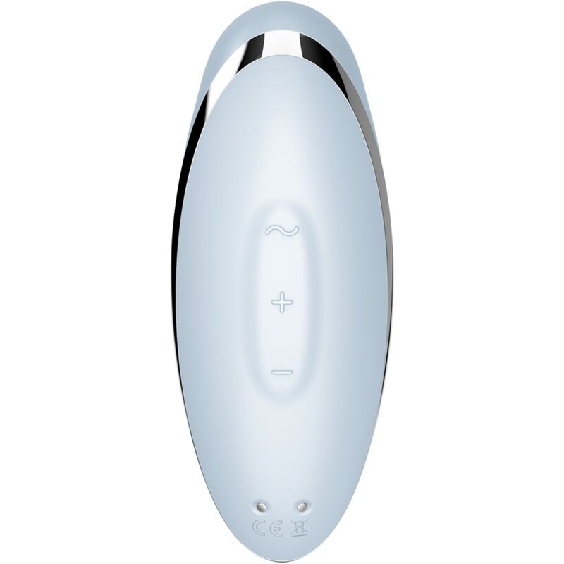 SATISFYER - TAP & CLIMAX 2 VIBRATORE E STIMOLATORE BLU - SATISFYER VIBRATOR | Lingerie Harness Boutique