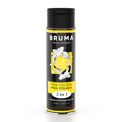 BRUMA - OLIO DA MASSAGGIO PREMIUM EFFETTO CALORE SAPORE PINA COLADA 3 IN 1 - 100 ML - BRUMA | Lingerie Harness Boutique