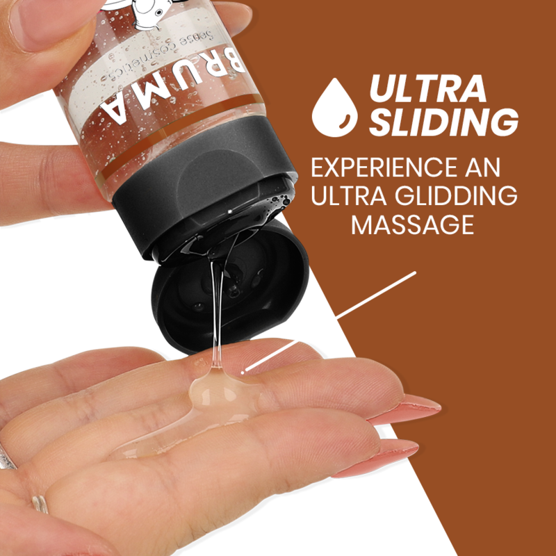 BRUMA - OLIO DA MASSAGGIO PREMIUM EFFETTO CALORE SAPORE CUPACKE 3 IN 1 - 100 ML - BRUMA | Lingerie Harness Boutique