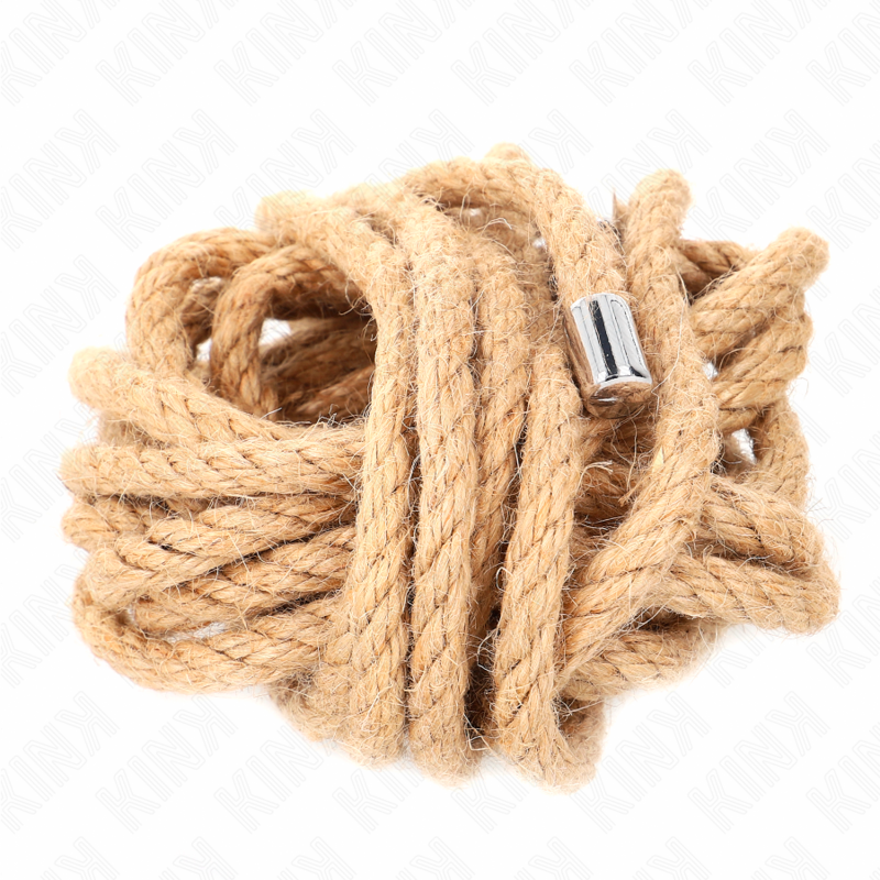 KINK - CORDA DI CANAPA CON TESTA IN METALLO 5 METRI - KINK IMPACT & TOUCH | Lingerie Harness Boutique