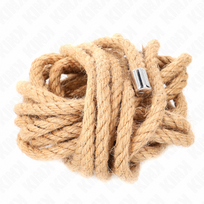 KINK - CORDA DI CANAPA CON TESTA IN METALLO 5 METRI - KINK IMPACT & TOUCH | Lingerie Harness Boutique