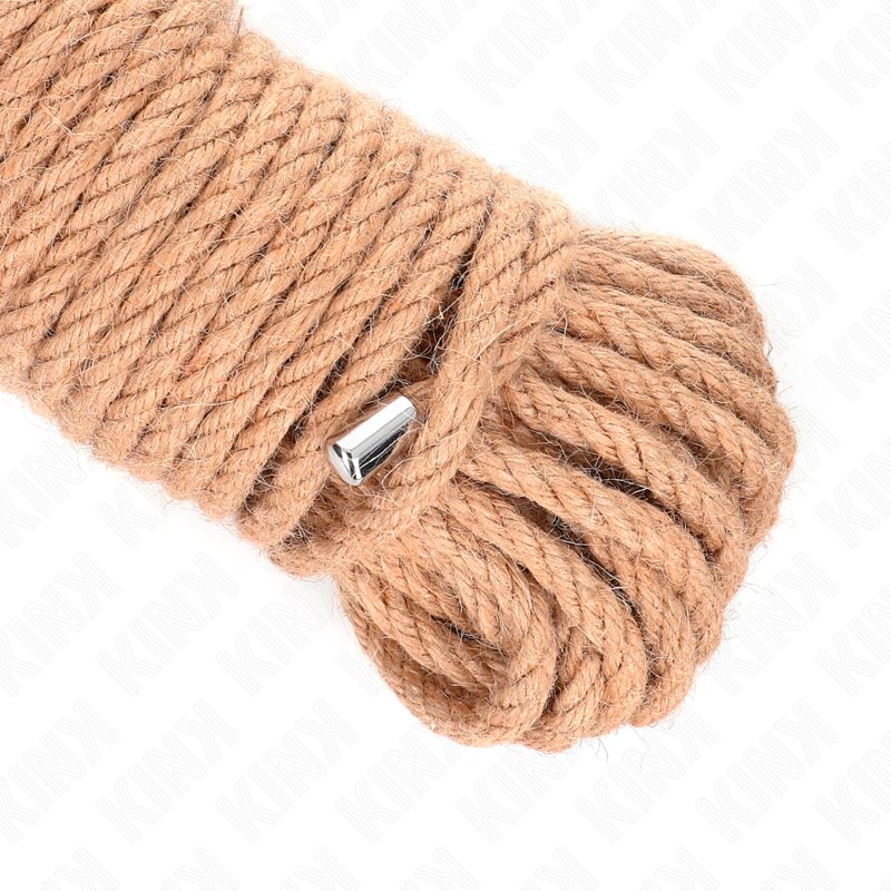 KINK - CORDA DI CANAPA CON TESTA IN METALLO 20 METRI - KINK WRIST RESTRAINT | Lingerie Harness Boutique