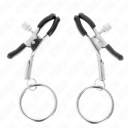 KINK - MORSETTO PER CAPEZZOLO O-RING 6 CM - KINK COLLAR & GAG | Lingerie Harness Boutique
