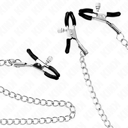KINK - PINZE PER CAPEZZOLI TRIPLI E CLIT CON CATENA MODELLO 0 - KINK COLLAR & GAG | Lingerie Harness Boutique