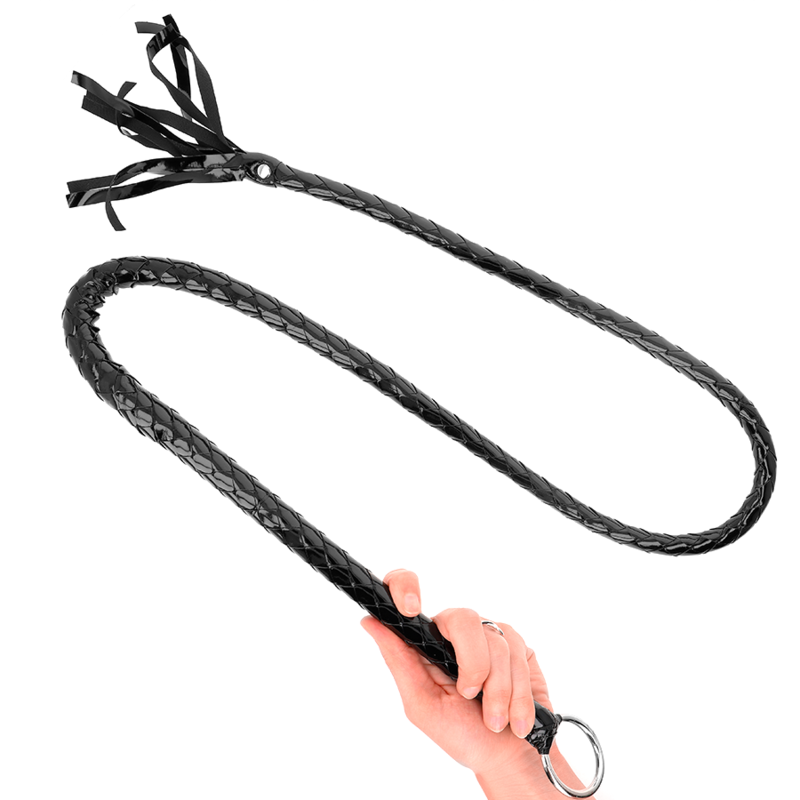 KINK - FRUSTA LUNGA IN PVC LUCIDO 138 CM - KINK IMPACT & TOUCH | Lingerie Harness Boutique
