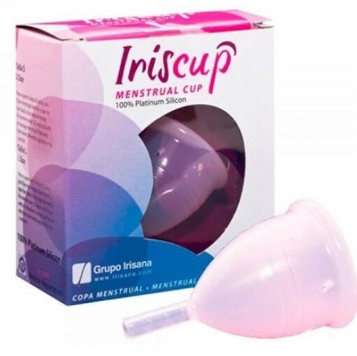 IRISCUP - LARGE PINK MONTH CUP + FREE STERILIZER BAG