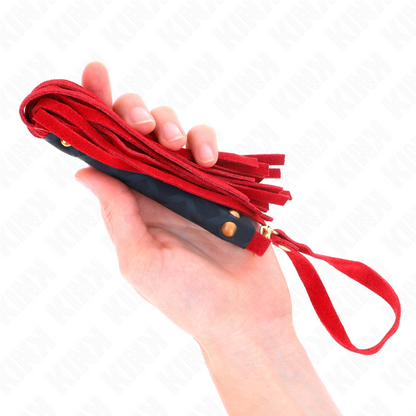 KINK - MINI WHIP IN RED SUEDE 30 CM