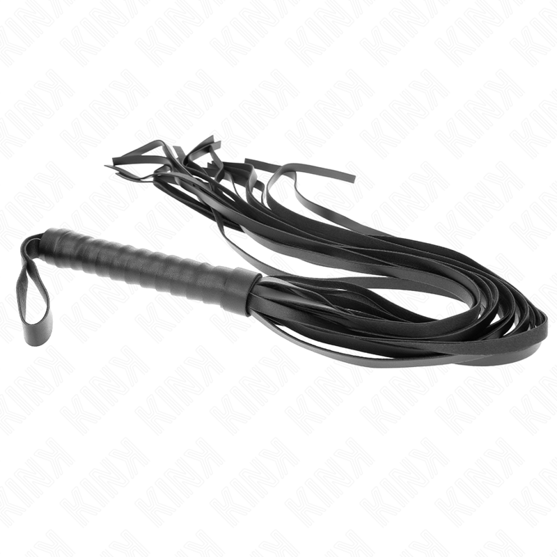 KINK - FRUSTA NEGRO MANICO CORTO CODA LUNGA 70 CM - KINK IMPACT & TOUCH | Lingerie Harness Boutique