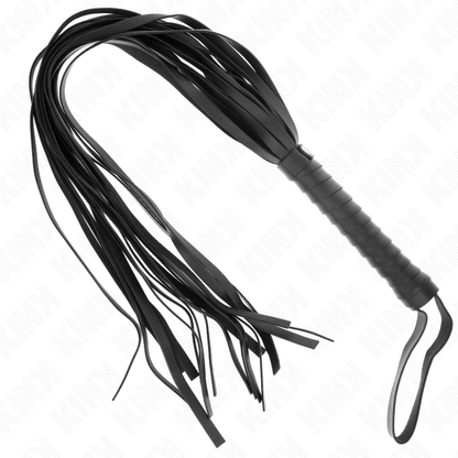 KINK - FRUSTA NEGRO MANICO CORTO CODA LUNGA 70 CM - KINK IMPACT & TOUCH | Lingerie Harness Boutique