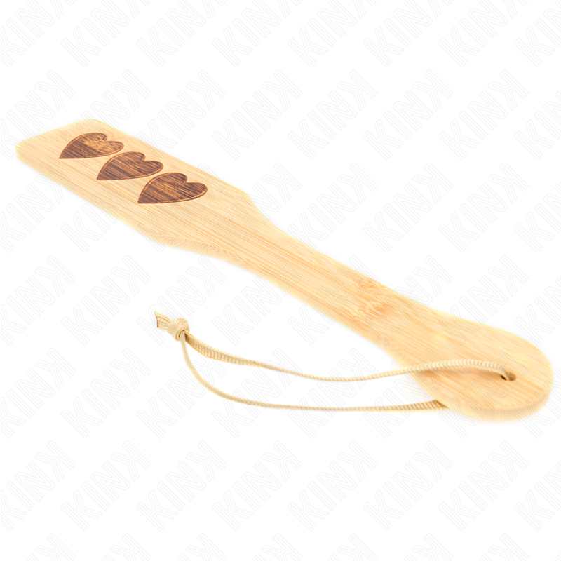 KINK - PALLET IN BAMBÙ DESIGN CUORE 32 X 5,5 CM - KINK IMPACT & TOUCH | Lingerie Harness Boutique