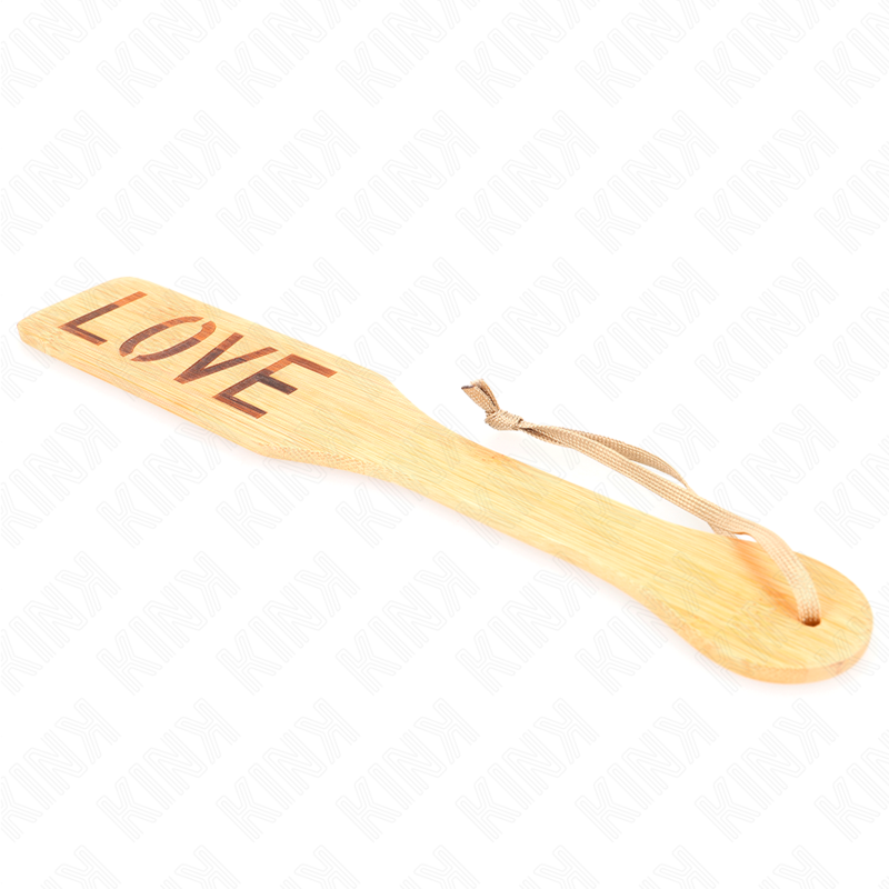 KINK - PALETTE IN BAMBÙ PAROLA AMORE 32 X 5,5 CM - KINK IMPACT & TOUCH | Lingerie Harness Boutique