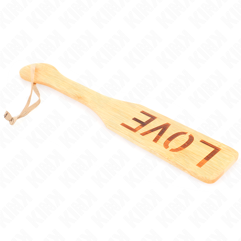 KINK - PALETTE IN BAMBÙ PAROLA AMORE 32 X 5,5 CM - KINK IMPACT & TOUCH | Lingerie Harness Boutique