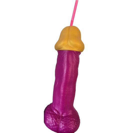 DIABLO PICANTE - PENE IN VETRO DI PLASTICA FUCSIA - DIABLO PICANTE | Lingerie Harness Boutique