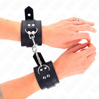 KINK - POLSO CON BORCHIE 35 X 6 CM - KINK COLLAR & GAG | Lingerie Harness Boutique