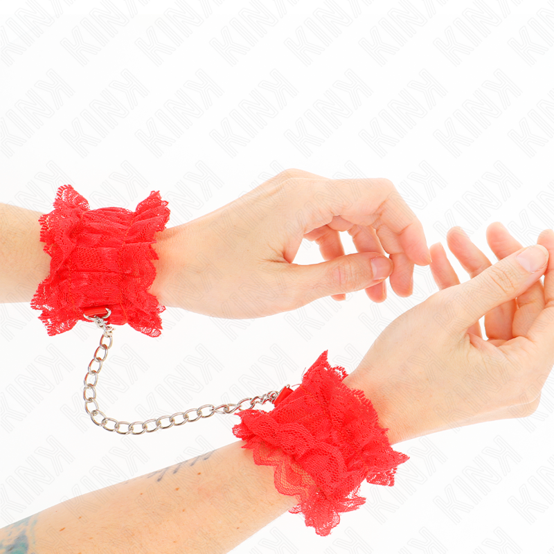 KINK - RED LACE ELASTIC WRIST STRAP