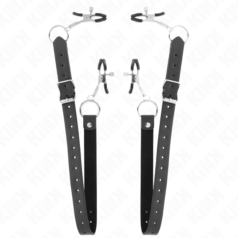 KINK - 4 PINZE CLIT REGOLABILI 34-48 CM - KINK COLLAR & GAG | Lingerie Harness Boutique