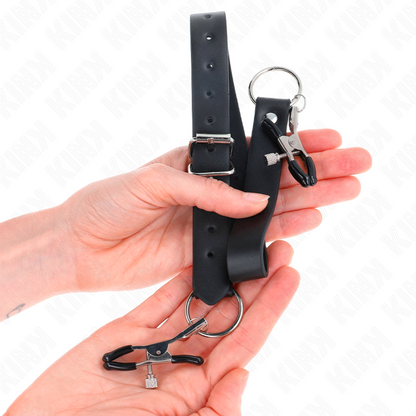 KINK - 4 PINZE CLIT REGOLABILI 34-48 CM - KINK COLLAR & GAG | Lingerie Harness Boutique
