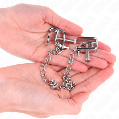 KINK - MORSA PER CAPEZZOLI A CATENA 30 CM - KINK COLLAR & GAG | Lingerie Harness Boutique