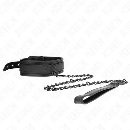 KINK - COLLARE BONDAGE IN NEOPRENE MODELLO 1 CON CINTURA 78 CM REGOLABILE 37,5 X 49,5 CM - KINK IMPACT & TOUCH | Lingerie Harness Boutique