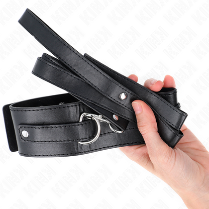 KINK - COLLANA CON CINTURA 116 CM MODELLO 1 REGOLABILE 36-43 CM X 5 CM - KINK COLLAR & GAG | Lingerie Harness Boutique