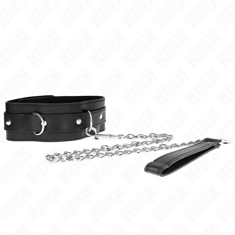 KINK - COLLARE CON CINTURA 65 CM CON CINTURINO NERO 54 X 4,5 CM - KINK COLLAR & GAG | Lingerie Harness Boutique