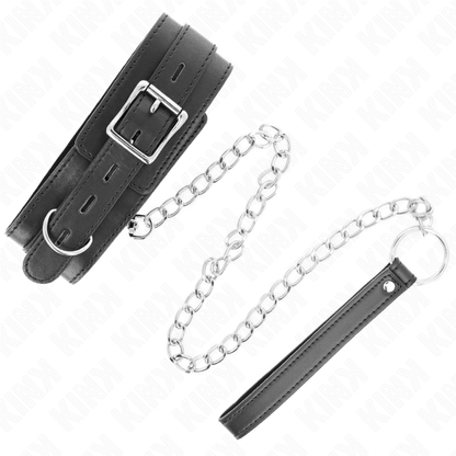 KINK - COLLARE CON CINTURA 65 CM CON CINTURINO NERO 54 X 4,5 CM - KINK COLLAR & GAG | Lingerie Harness Boutique
