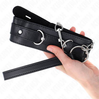 KINK - COLLAR WITH BELT 65 CM WITH BLACK STRAP 54 X 4.5 CM