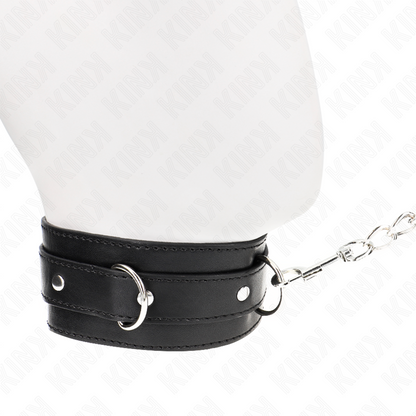 KINK - COLLARE CON CINTURA 65 CM CON CINTURINO NERO 54 X 4,5 CM - KINK COLLAR & GAG | Lingerie Harness Boutique
