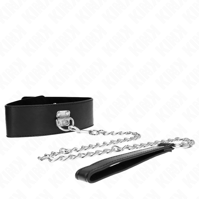 KINK - COLLARE MODELLO BASE CON GUINZAGLIO 65 CM MODELLO 0 - KINK COLLAR & GAG | Lingerie Harness Boutique