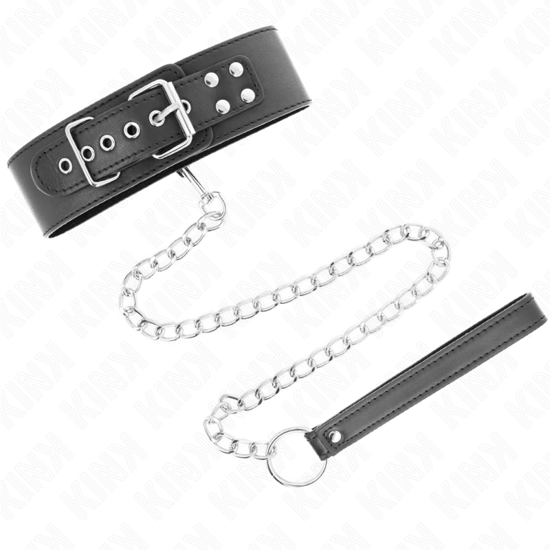 KINK - COLLARE MODELLO BASE CON GUINZAGLIO 65 CM MODELLO 0 - KINK COLLAR & GAG | Lingerie Harness Boutique