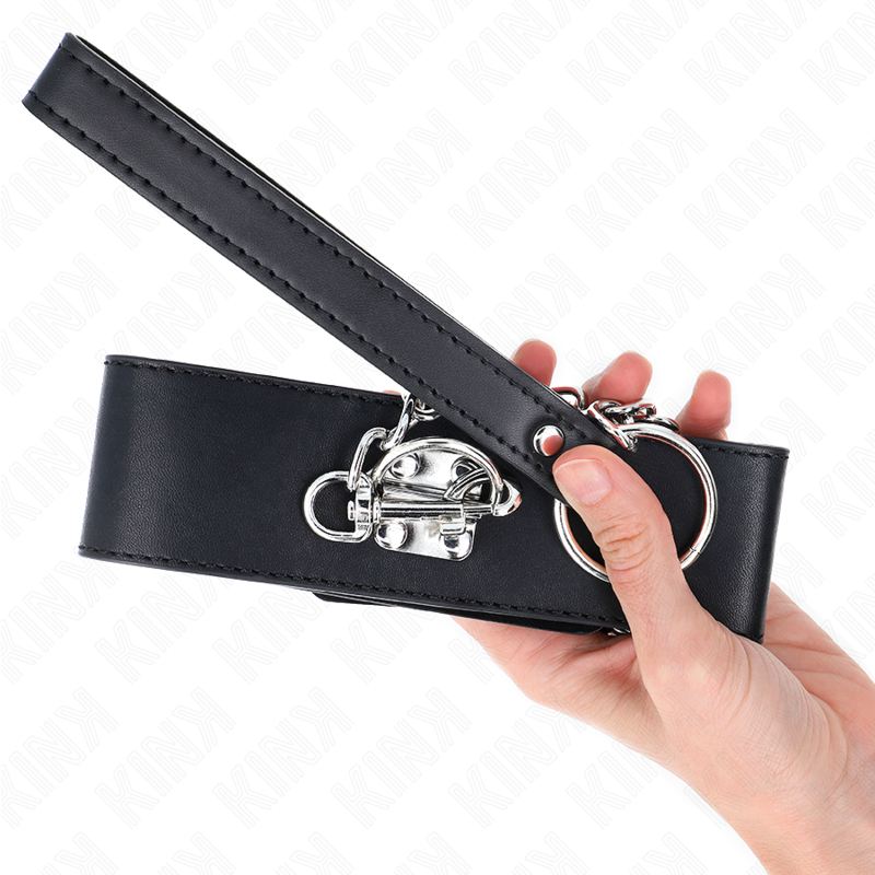 KINK - COLLARE MODELLO BASE CON GUINZAGLIO 65 CM MODELLO 0 - KINK COLLAR & GAG | Lingerie Harness Boutique