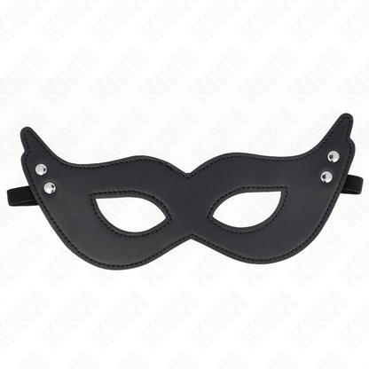 KINK - MASCHERA IN SIMILPELLE CON RIVETTI MODELLO 1 26 x 8 CM - KINK MASKED ALLURE | Lingerie Harness Boutique